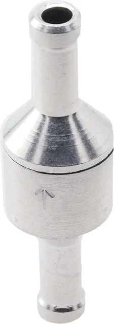 LEENKEA Einweg-Rückschlagventil aus Chrom in Silber für Luft, Vakuum, Kraftstoff, Wasser und Gas, Durchmesser: 6 mm, 8 mm, 10 mm oder 12 mm - Bild 1