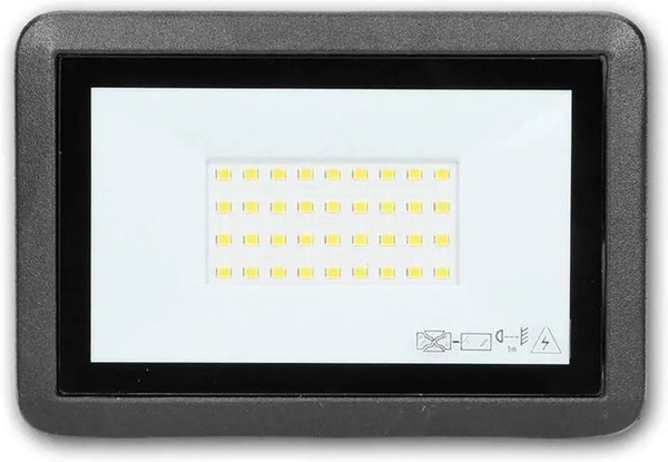 world-trading-net Mini LED Fluter BULLED Schwa 30W 230V 2400lm IP65 Schwarz
