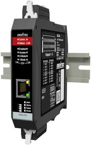 Deditec UC-CAN-E-DA4_16 D/A Wandler mit CAN, USB und Ethernet in Schwarz - Bild 1