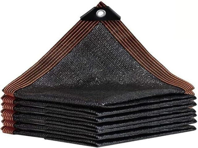 Schwarzes Sonnenschutznetz für den Außenbereich als UV-Schatten für Garten und Hof - Bild 1