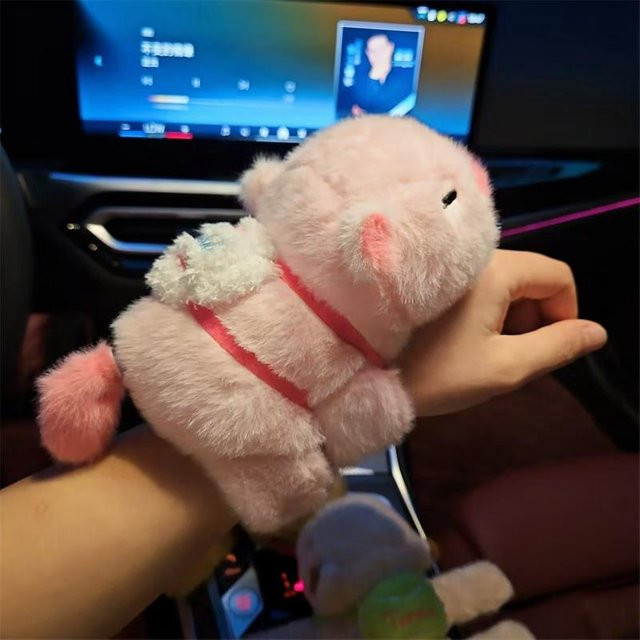 Armband Capybara, Plüsch, rosa, Damen - Bild 1