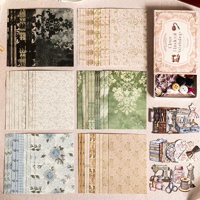 Mr.Paper Kawaii Achtsamkeit Serie DIY Handbuch mit dekorativen Aufklebern für das Thema Nähen, Mehrfarbig - Bild 2