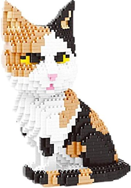 Yiran toy Cartoon-Tier Bausteine Hund & Katze, Lernorientiertes Puzzle - Bild 1