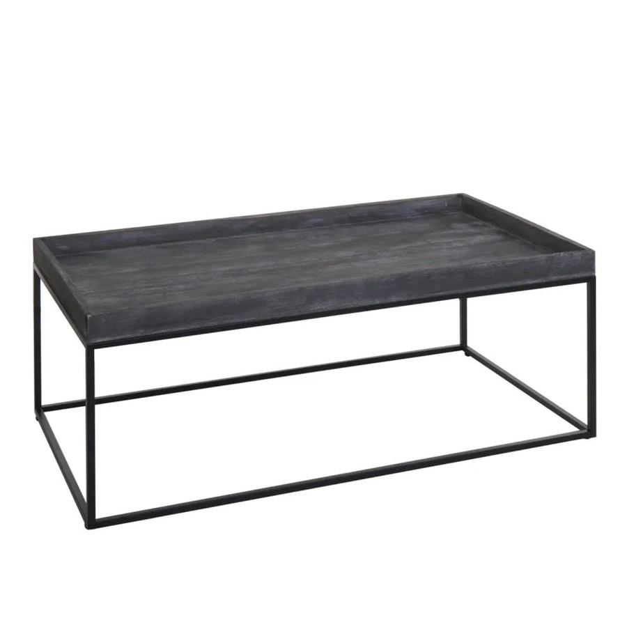 MCW Couchtisch K71 aus Massivholz und Metall in Dunkelgrau, B/T/H: 110 x 46 x 60 cm - Bild 2