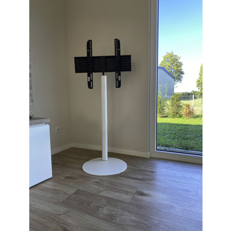 VCM TV Standfuß Cirla aus Alu und Stahl, Weiß, H x B x T: 100 x 55 x 45 cm - Bild 2
