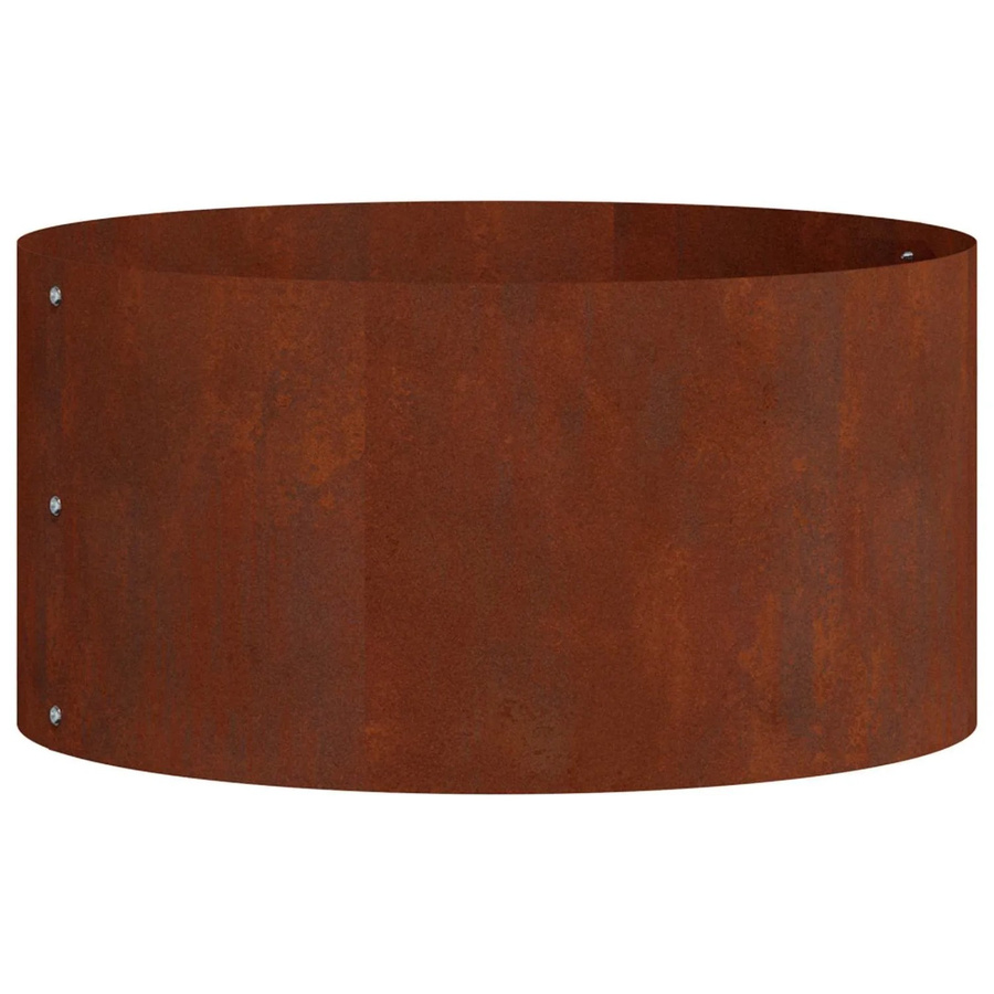 vidaXL Pflanzenring aus wetterfestem Stahl in Braun, B/T/H: 40 x 40 x 20 cm - Bild 2