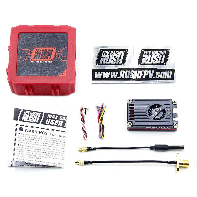 RUSHFPV RUSH MAX SOLO 5,8 GHz 2,5 W VTX mit integriertem Lüfter und Cherry Foxeer Antenne in Schwarz für FPV Freestyle Long Range Racing Drones - Bild 3