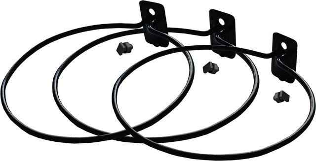 Pergart Pflanzentopfhalter aus Kunststoff, 3er Set, Schwarz, Durchmesser: 14 cm - Bild 1
