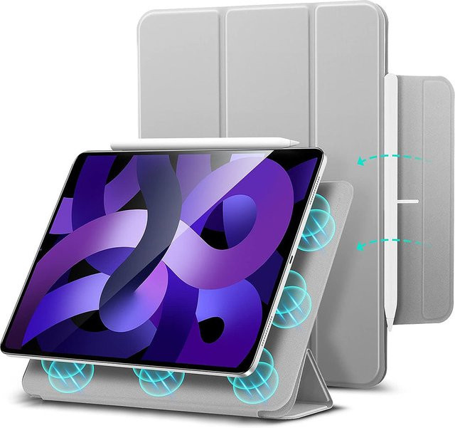 ESR Rebound Schutzhülle für Apple iPad Air 11 (2024), iPad Air (2022), iPad Air (2020) und iPad Pro 11 (2018), Grau - Bild 1