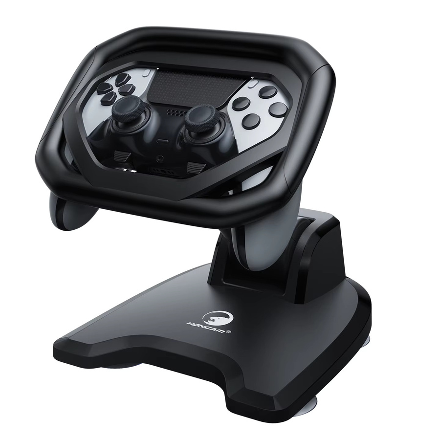 HONCAM Lenkradständer für PS5 und PS5 DualSense Edge Controller in Schwarz mit höhenverstellbarer Halterung für Playstation 5 - Bild 6