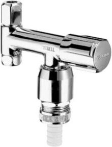 Schell Geräteventil COMFORT G 3/8 IG x G 3/8 AG Eckventil in Chrom mit Rückschlagventil - Bild 1