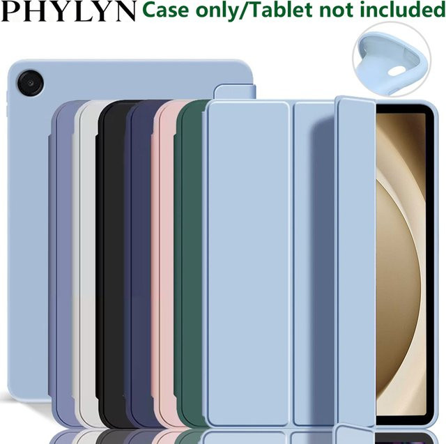 Samsung Schutzhülle für Tab A9+ / A9 Plus 2023 (SM-X210/X215/X216) aus PU-Leder mit Standfunktion und magnetischer Verschluss in Lila - Bild 1