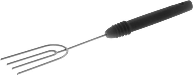 Schneider Pralinentungabel 4-zinkig aus Edelstahl in Schwarz, Länge: 19 cm - Bild 1