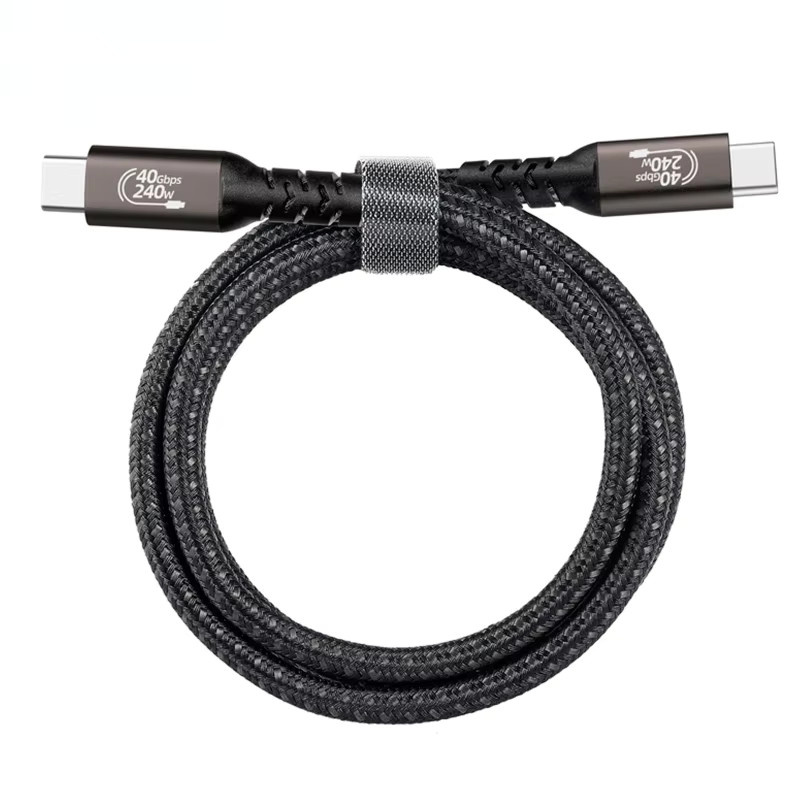 BSN USB4 Kabel mit Thunderbolt 3/4 Kompatibilität, 40 Gbit/s Datenübertragung, 4K Videofunktion und PD240W Schnellladefunktion, USB-C auf USB-C - Bild 5