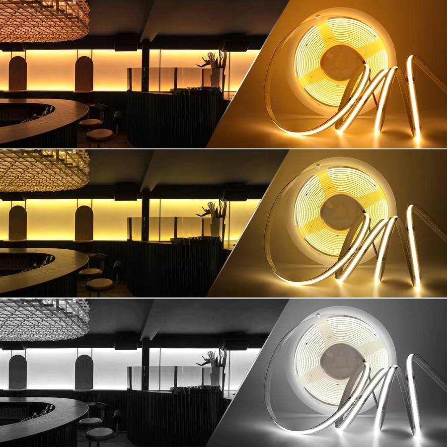 XUNATA USB COB LED-Streifen für TV-Hintergrundbeleuchtung und Dekoration, flexibles LED-Band in Weiß, Blau, Grün, Rot, Gelb oder Multicolour - Bild 3