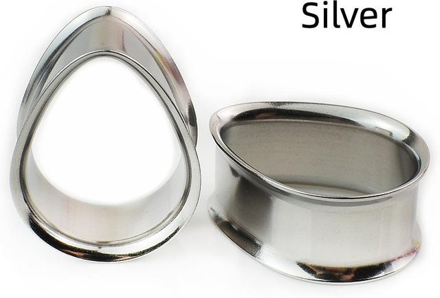 JIAPEIJIA Ohrdehner, Edelstahl, Silber, Unisex, 12 mm - Bild 1