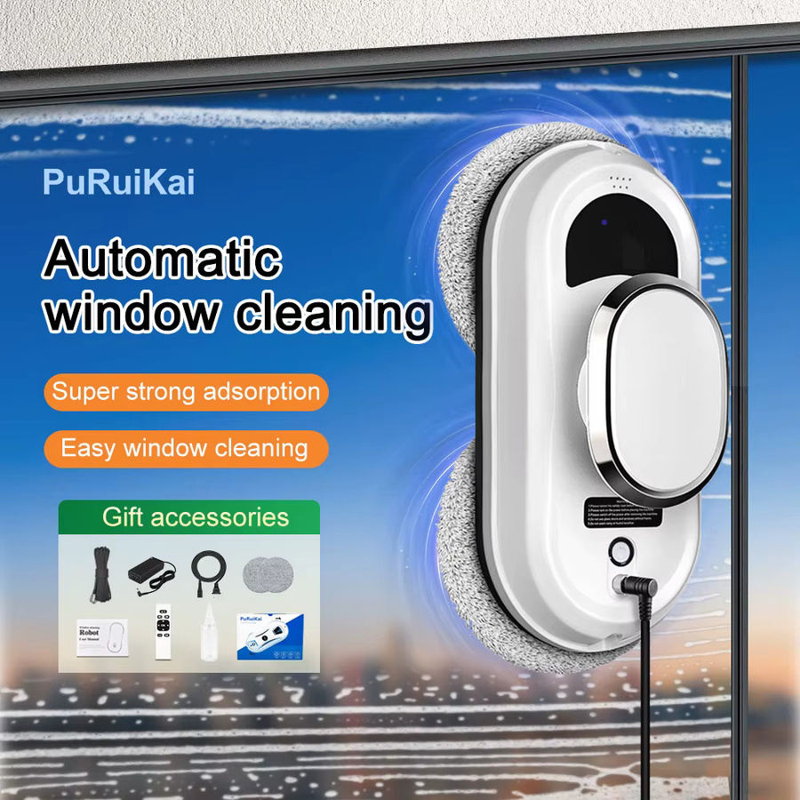 PuRuikai Elektrischer Glasreinigungsroboter in Weiß für die vollautomatische und intelligente Glasreinigung mit starker Adsorption - Bild 4