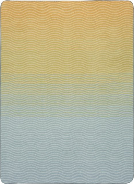 Biederlack Wohndecke Summer in maritimer Ocean Nuance mit geometrischem Muster in Blau, Gelb und Multicolour - Bild 1