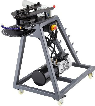 VEVOR Elektrische Rohrbiegemaschine 750 W mit 6 L Hydraulikzylinder in Grau, Rohrbiegegerät mit 3 Matrizen und 180° Biegewinkel für Rohre von 25,4 mm, 38,1 mm und 44,45 mm - Bild 1
