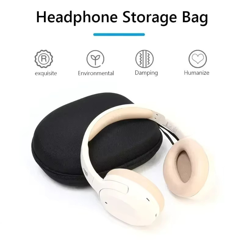 Stoßfeste EVA-Tragetasche für Sony Bluetooth-Kopfhörer in Schwarz - Bild 4