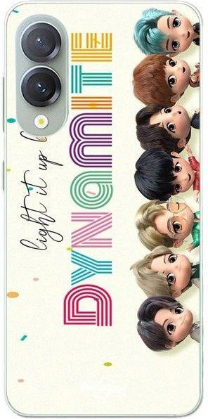Maniacase Silikon Handyhülle für Samsung Galaxy S25 Edge in Schwarz mit Kpop BTS Dynamite Design - Bild 1