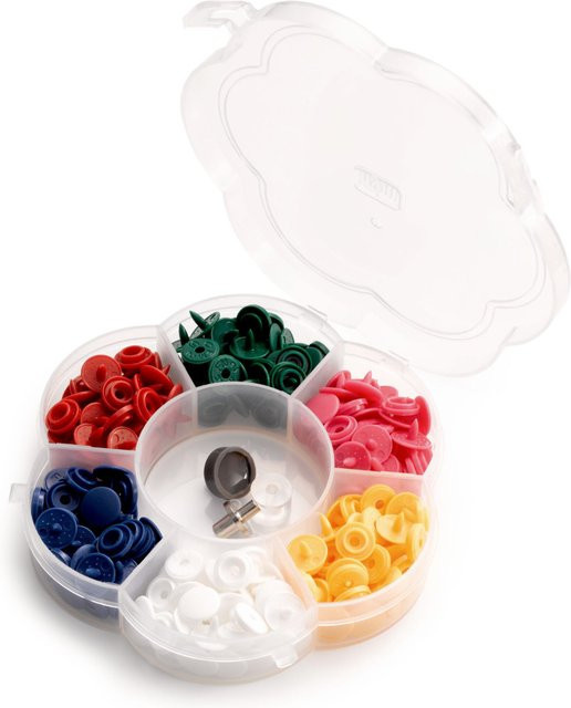 Prym Color Snaps Mini Druckknöpfe Bunt mit Werkzeugset für Kinder in Multicolor - Bild 1