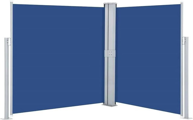 vidaXL Ausziehbare Seitenmarkise Blau B: 600 cm, H: 160 cm - Bild 1
