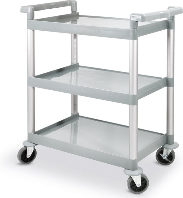 Hendi 810200 3-stöckiger Servierwagen aus Kunststoff für Profis bis 150 kg Belastbarkeit - Bild 1