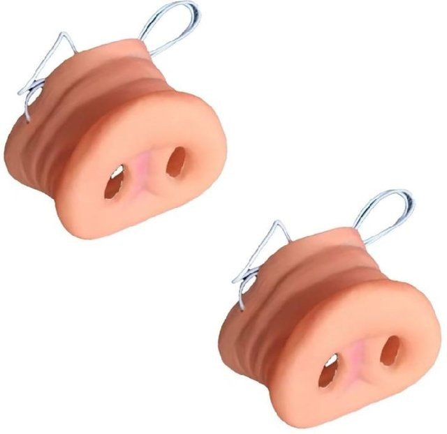 Schwein Kostüm Zubehör, Schweinenase, Rosa / Pink - Bild 1