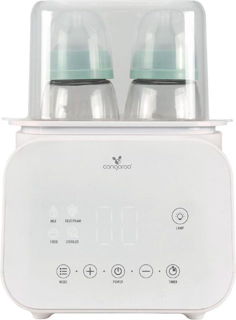 Cangaroo 4 in 1 Flaschenwärmer mit Digitalanzeige zum Erwärmen, Auftauen und Sterilisieren in Weiß - Bild 1