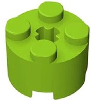 Yiran toy Bausteine Steine, 100-teiliges Set, Zylinder Rund, Grün - Bild 1