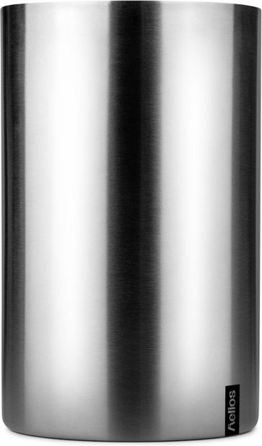 helios Edelstahl-Flaschenkühler Freeze U, silber, Durchmesser: 10,8 cm, Höhe: 19,5 cm - Bild 1