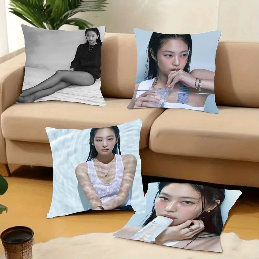 K-pop K-Kim Jennie Kissenbezug für Sofa und Schlafzimmer B/B: 40 x 40 cm - Bild 2