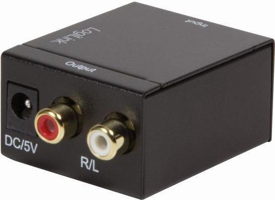 LogiLink Digital-Analog-Audiowandler CA0100 in Schwarz mit optischem Anschluss - Bild 1