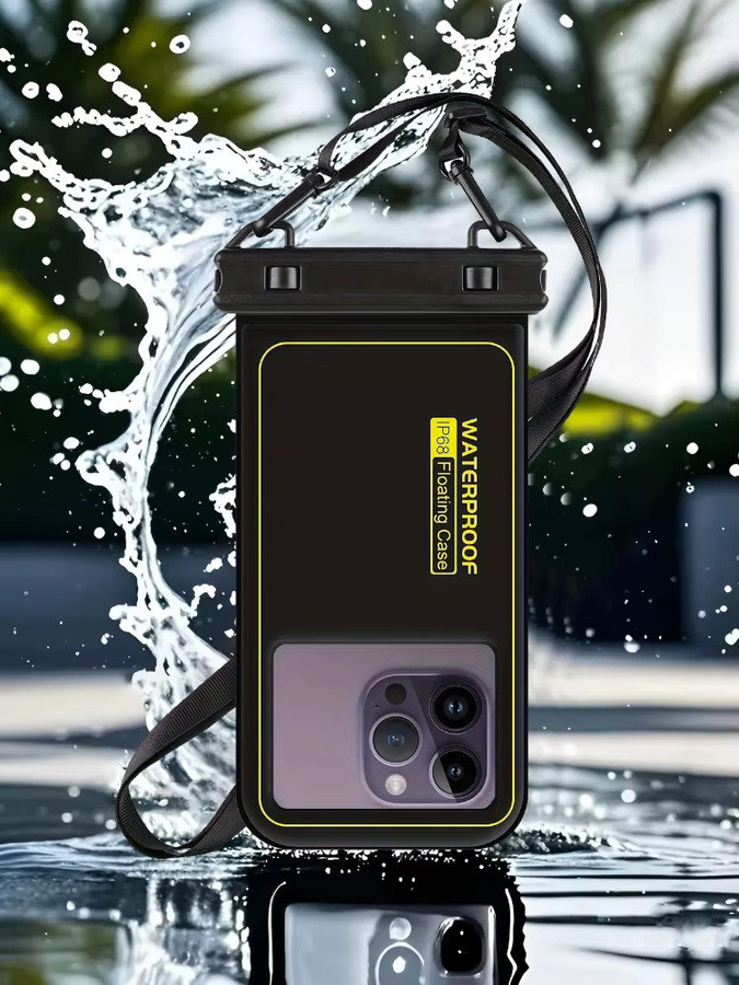 Haissky Schwimmende wasserdichte Handyhülle in Weiß für iPhone und Samsung beim Schwimmen und am Strand - Bild 7
