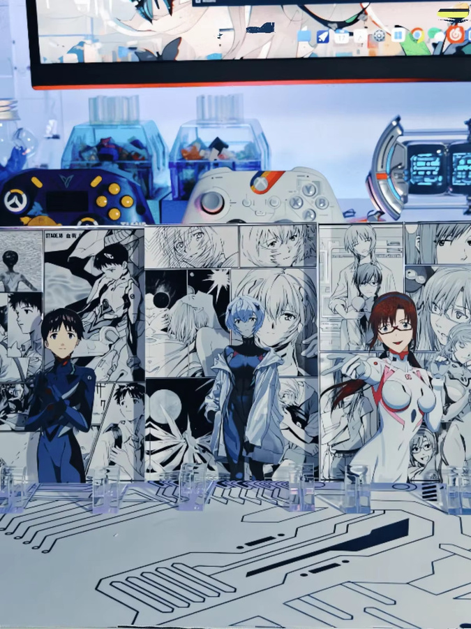 Bandai Neon Genesis Evangelion Acryl Stand Block, Bunt / Mehrfarbig - Bild 2