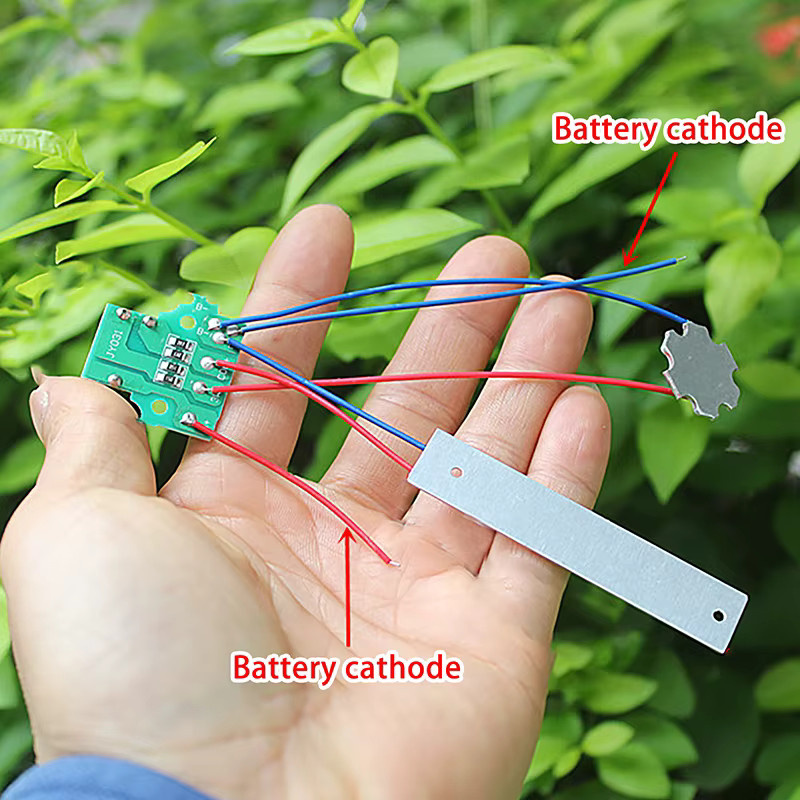 ESHYLALA Doppel LED Taschenlampe mit Steuerschalter als DIY Zubehör für 3,7-5V DC - Bild 4
