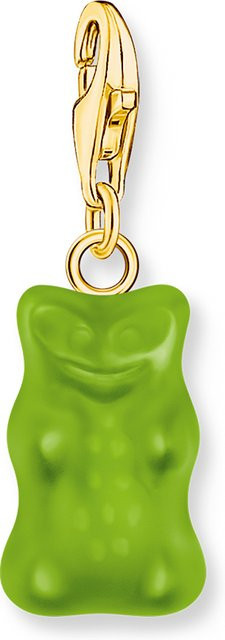 Thomas Sabo Anhänger Grüner Goldbär, vergoldet, 925 Silber, Damen - Bild 1