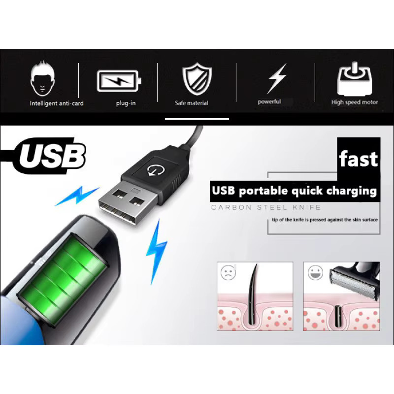 Kemei Elektrorasierer für Herren, Gesichtspflege - Bild 5