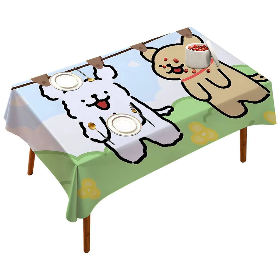 Potdemiel Tischdecke mit Malteser Hund Motiv für Esstisch und Dekoration - Bild 6