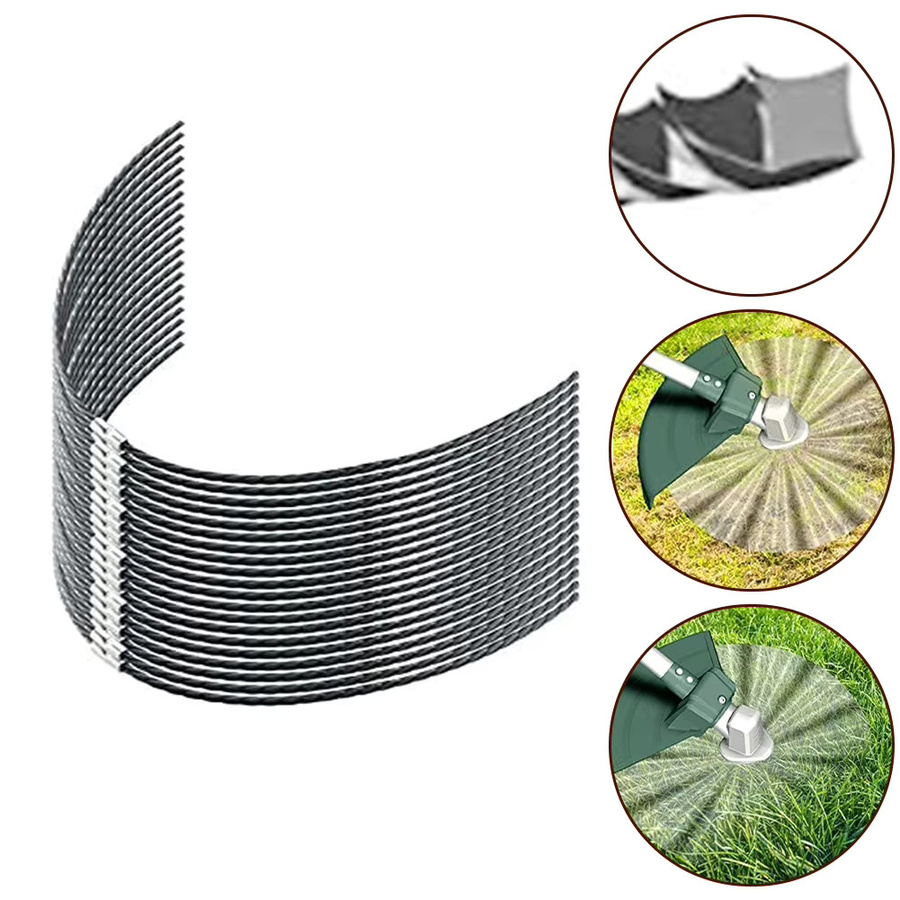 20 Stück DAZZLEEX Ersatz Grasschneiderfaden aus Stahldraht und Nylon für AFS 23 bis 37, Durchmesser: 3,5 mm, Länge: 39 cm - Bild 2