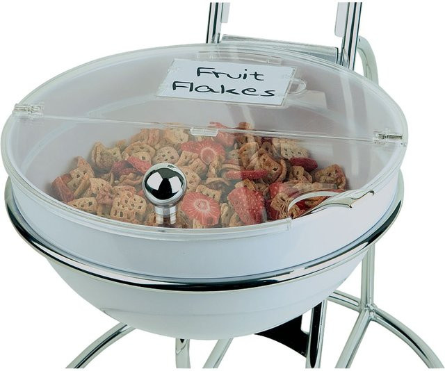 APS Buffetleiter BIG mit 6 Schalen, rund, silber, H x B x T: 67,5 x 48,5 x 44,5 cm - Bild 1