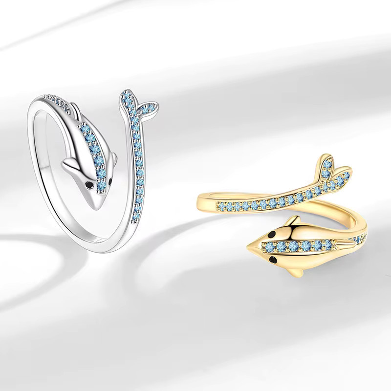 SAY Ring 925 Silber, Zirkonia, Emaille, Damen - Bild 1