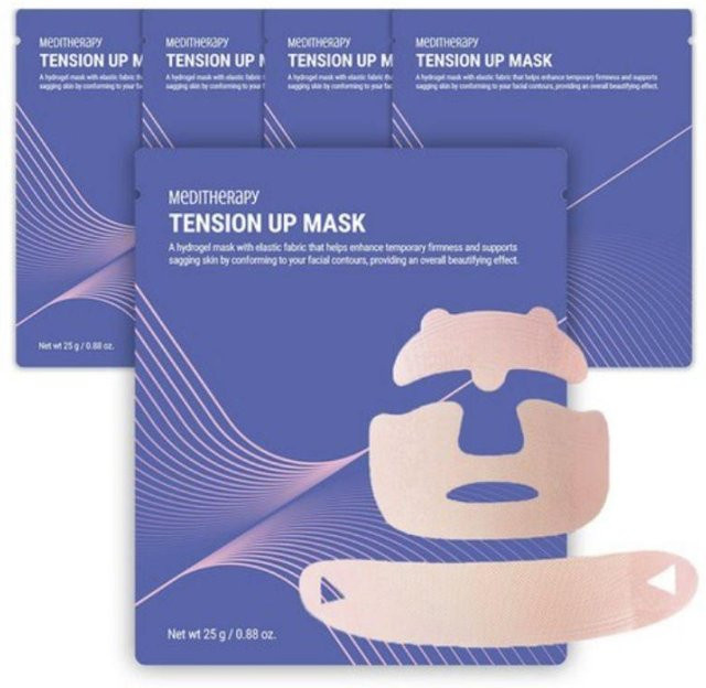 MEDITHERAPY Tension Up Mask, straffende & liftende Tuchmaske, 5 x 28g - Bild 1