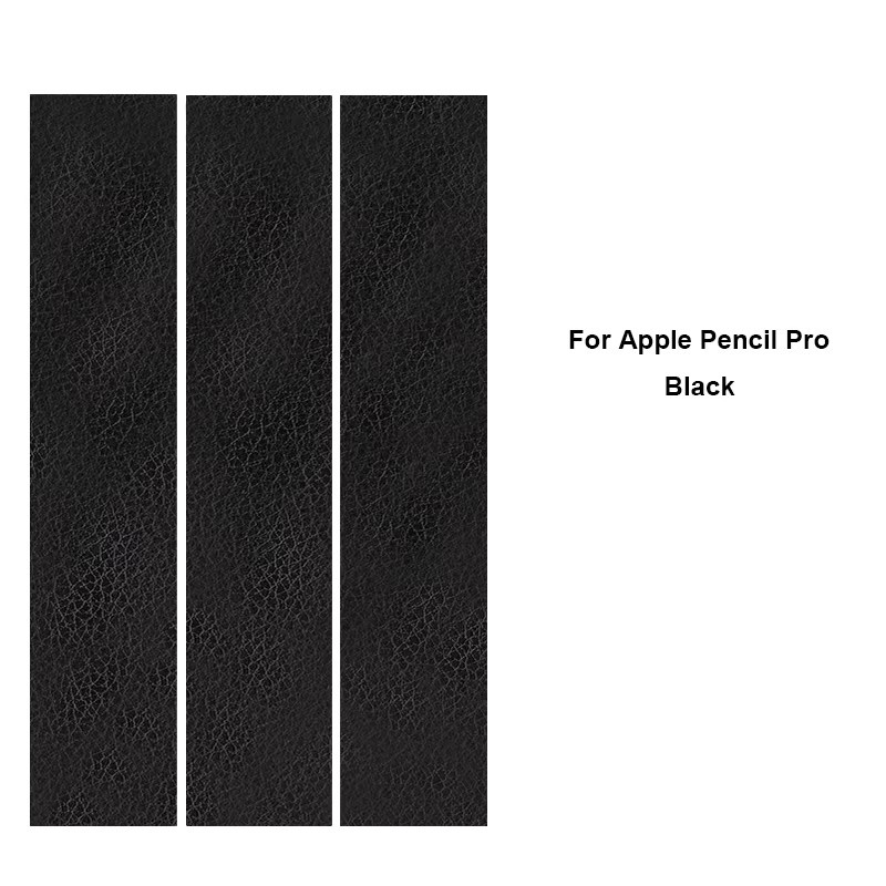 Leder-Struktur Skin Aufkleber für Apple Pencil Pro und Apple Pencil USB-C in Grau - Bild 2