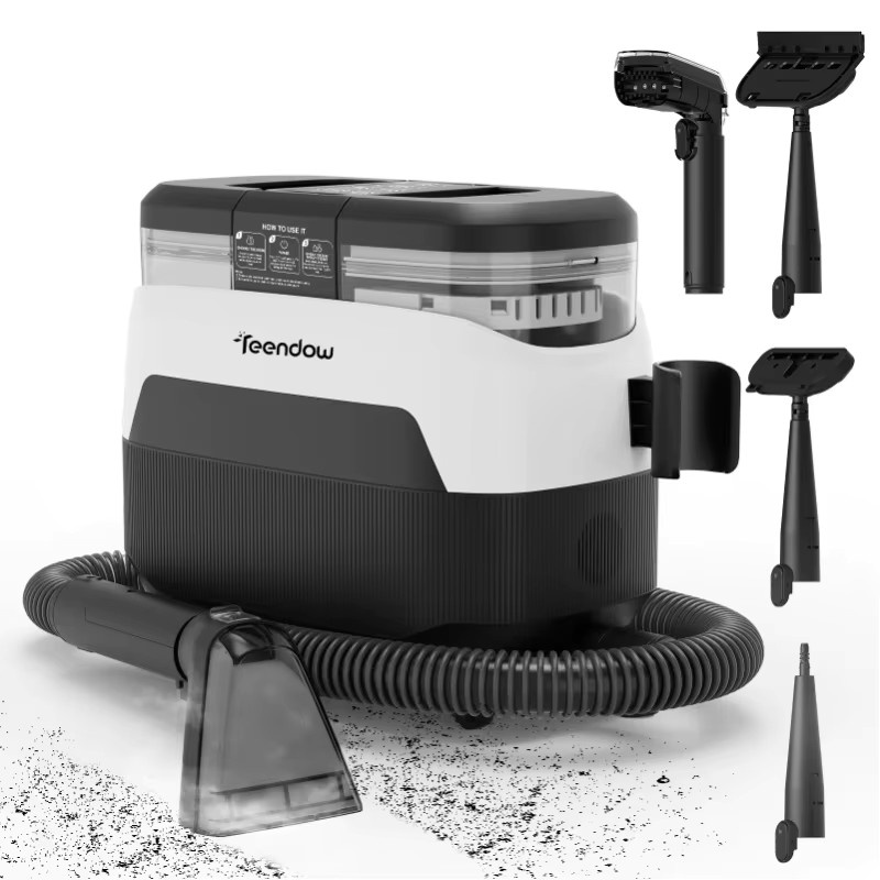 Teendow C6 MAX Teppichreinigungsmaschine in Weiß: 3-in-1 Polsterreiniger mit 1650W Dampf und 12000Pa Saugkraft inklusive Doppeltanks für Tierflecken - Bild 7