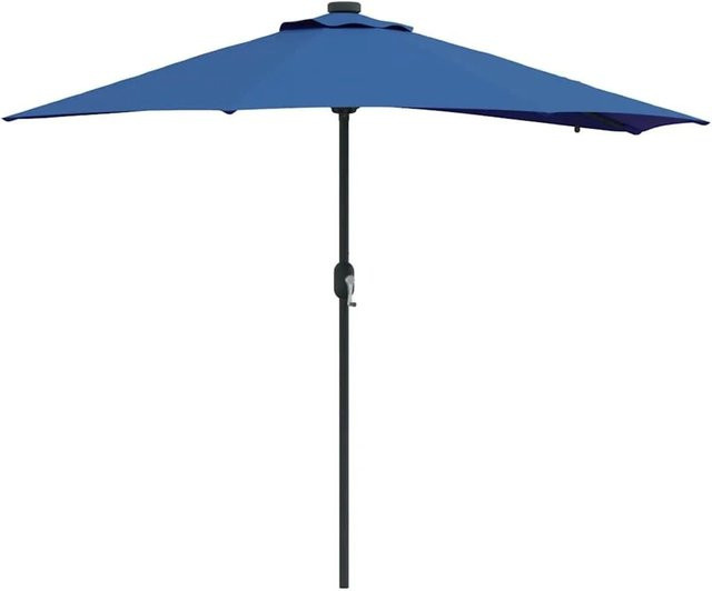 vidaXL Gartenparasol aus Polyester in Blau, B/T/H: 294 x 150 x 223 cm - Bild 1