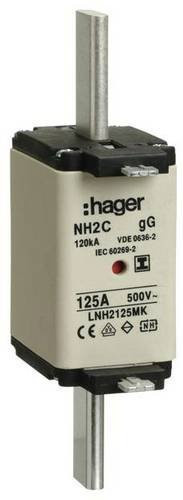 Hager NH-Sicherung LNH2125MK 125A, 3 Stück, Weiß - Bild 1