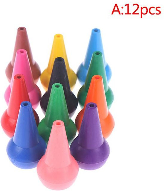 BC Pet Supplies 12er Set Ungiftige 3D-Fingerkunst-Buntstifte für Kinder in Blau und Mehrfarbig - Bild 1