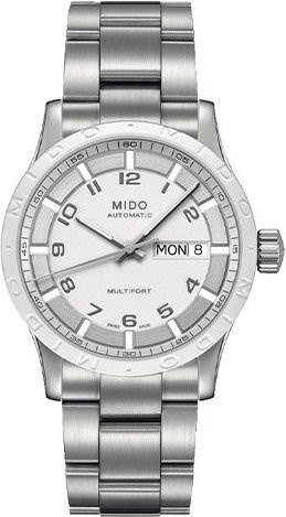 Mido Armbanduhr Automatik, Edelstahl, Silber, Weiß, Damen - Bild 1